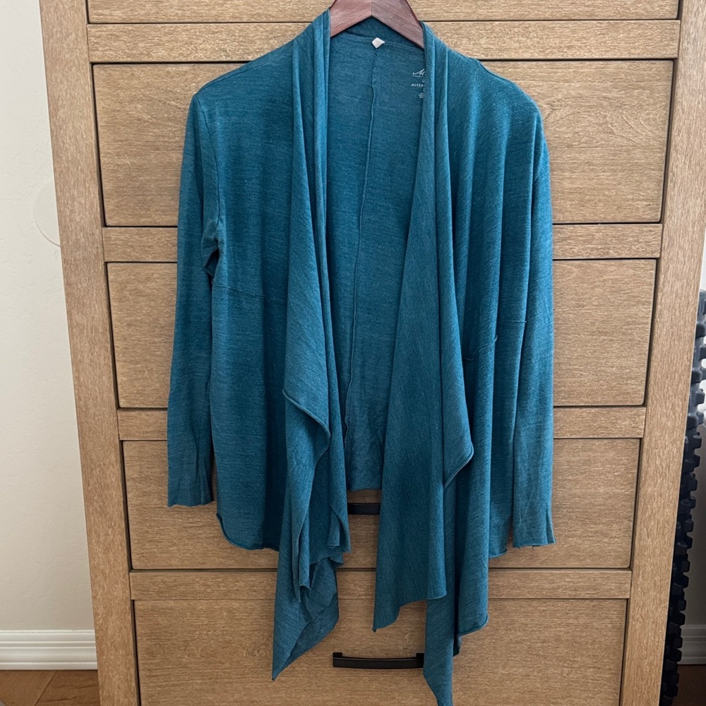 Alternative Apparel Teal Drape Cardigan